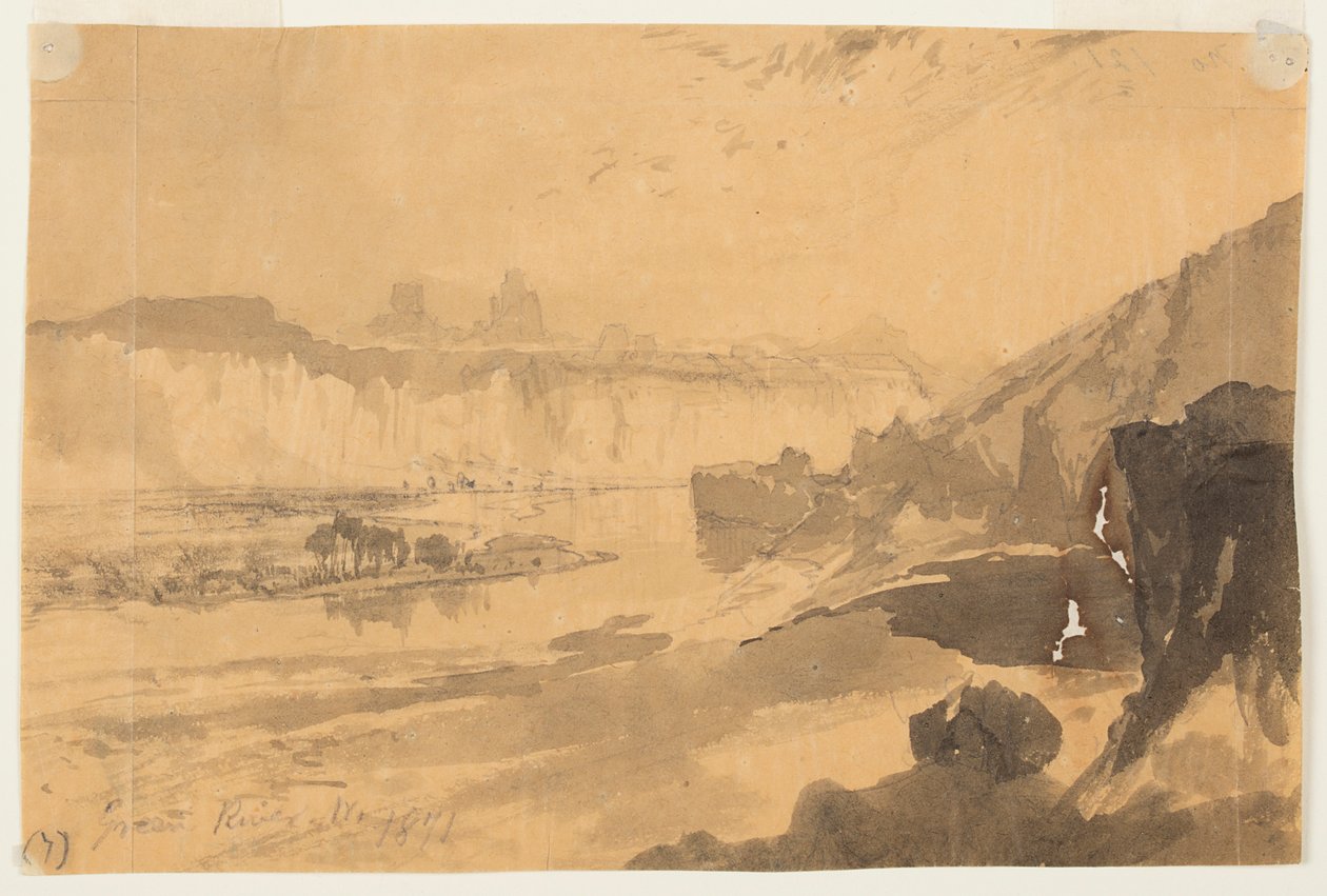 Río Verde, Wyoming de Thomas Moran