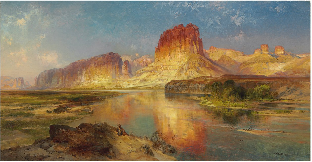 Río Verde de Wyoming, 1878 de Thomas Moran