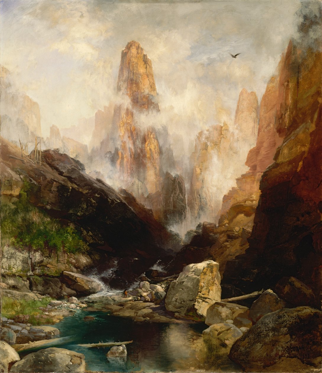 Niebla en el Cañón de Kanab, Utah, 1892 de Thomas Moran