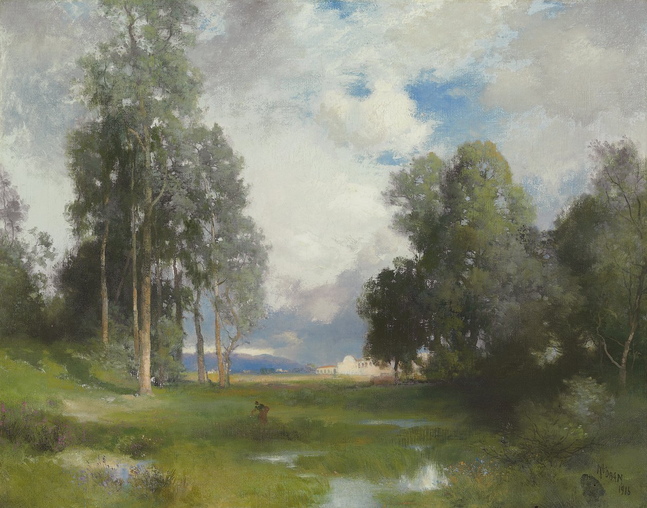 Misión de Santa Bárbara, 1916 de Thomas Moran