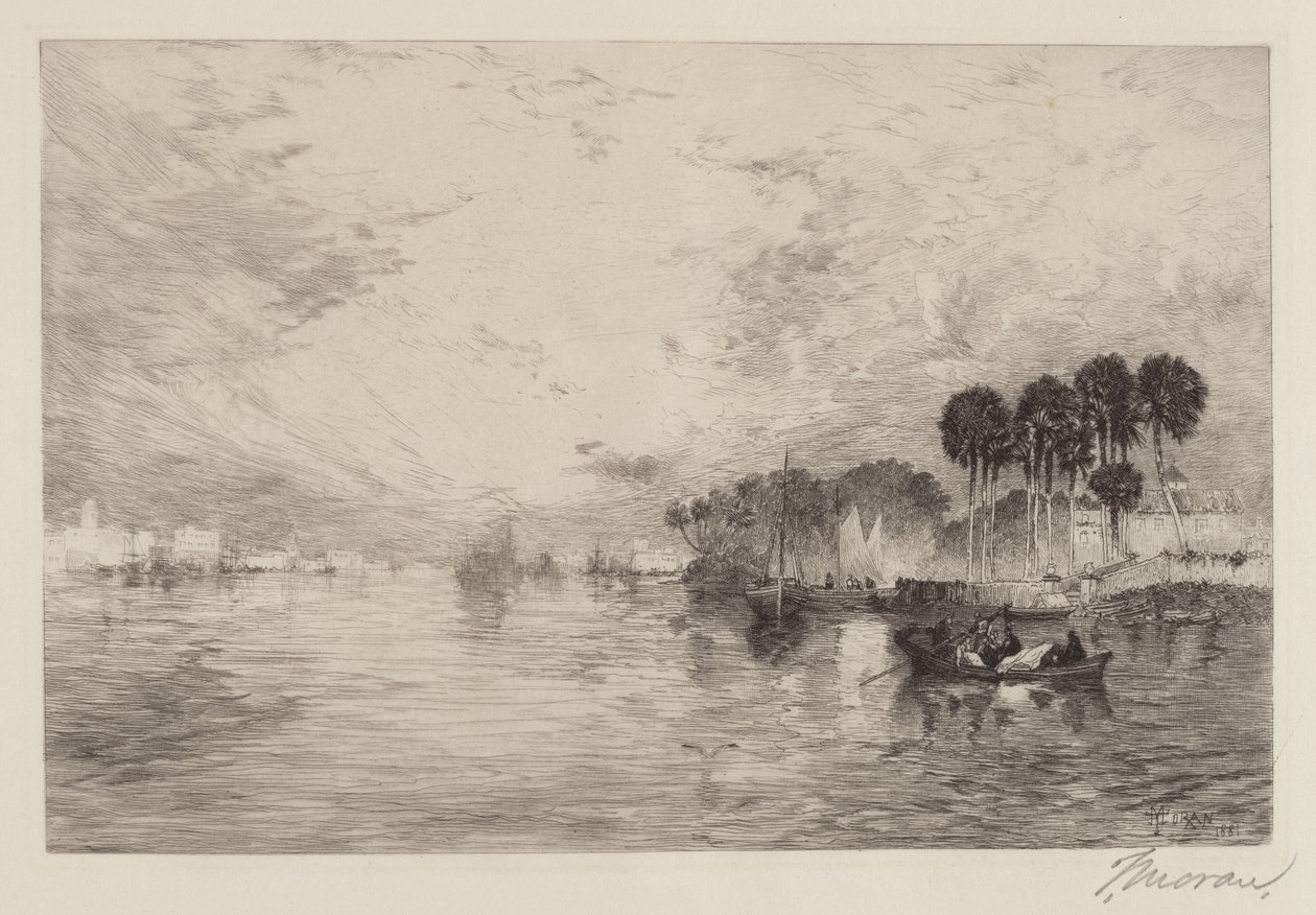 Río St. John, Florida de Thomas Moran