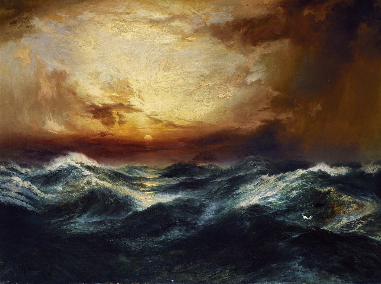 Atardecer Después de una Tormenta, 1901 de Thomas Moran