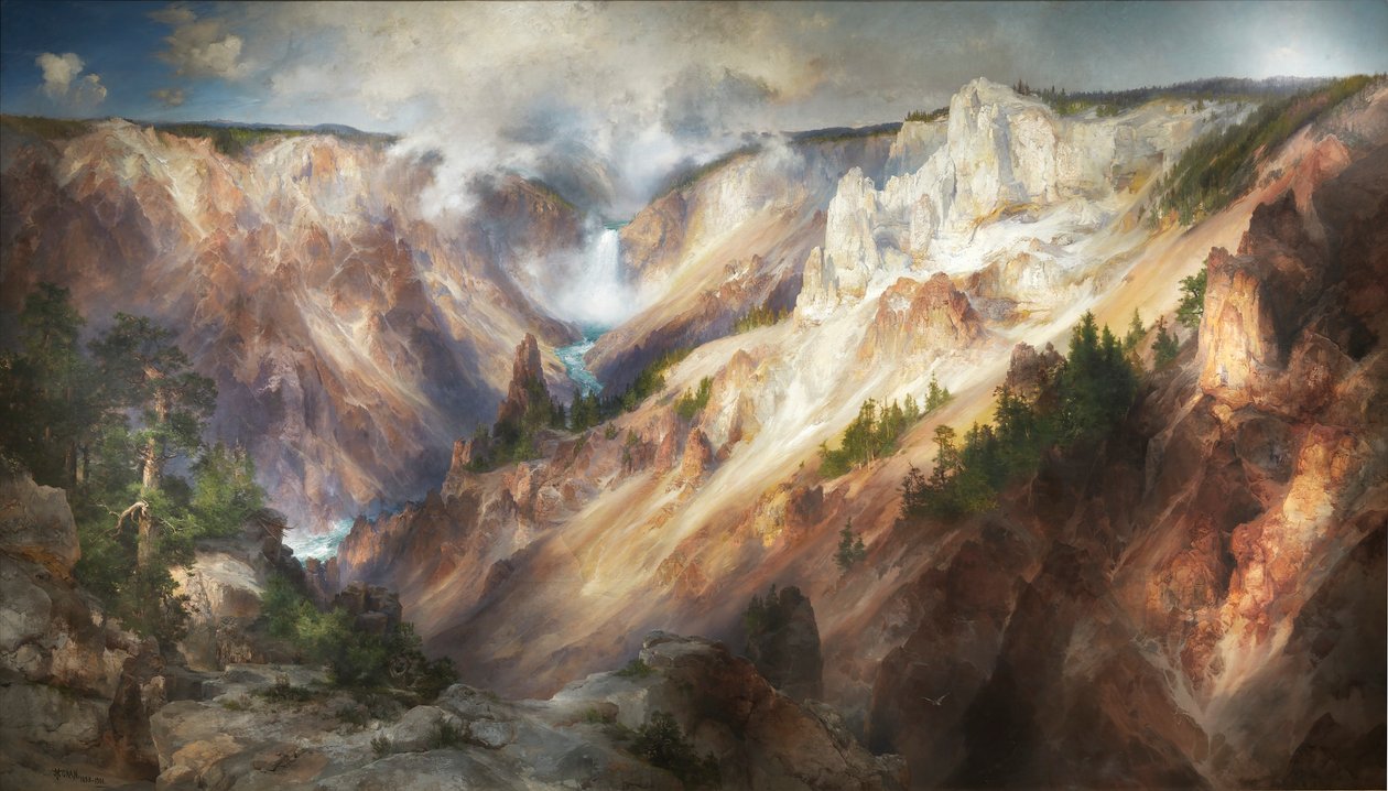 El Gran Cañón de Yellowstone de Thomas Moran