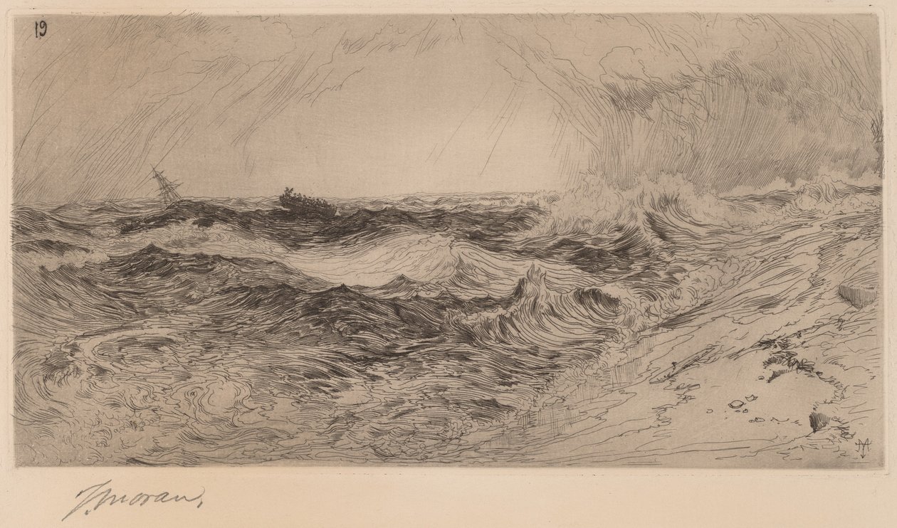 El mar resonante de Thomas Moran
