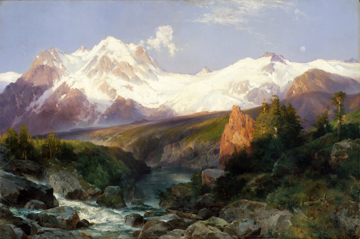 La cordillera Teton, 1897 de Thomas Moran