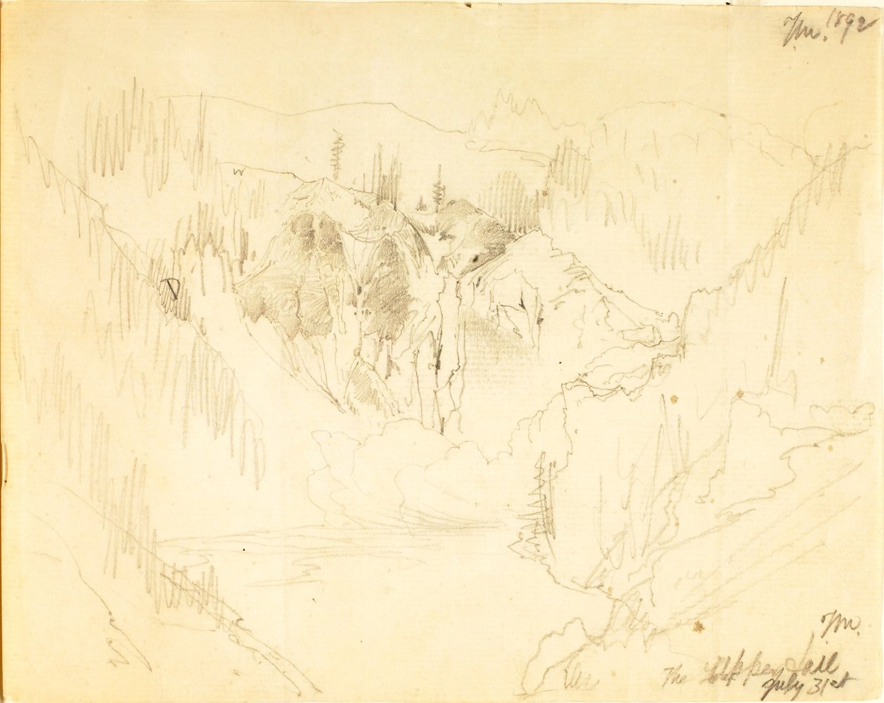 La caída superior de Thomas Moran
