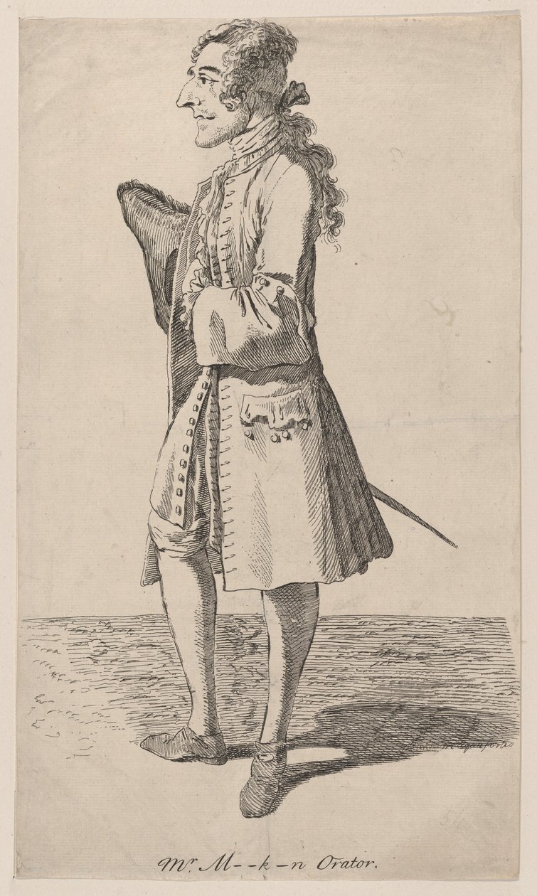 Macklin Orador, 1750-80 de Thomas Patch