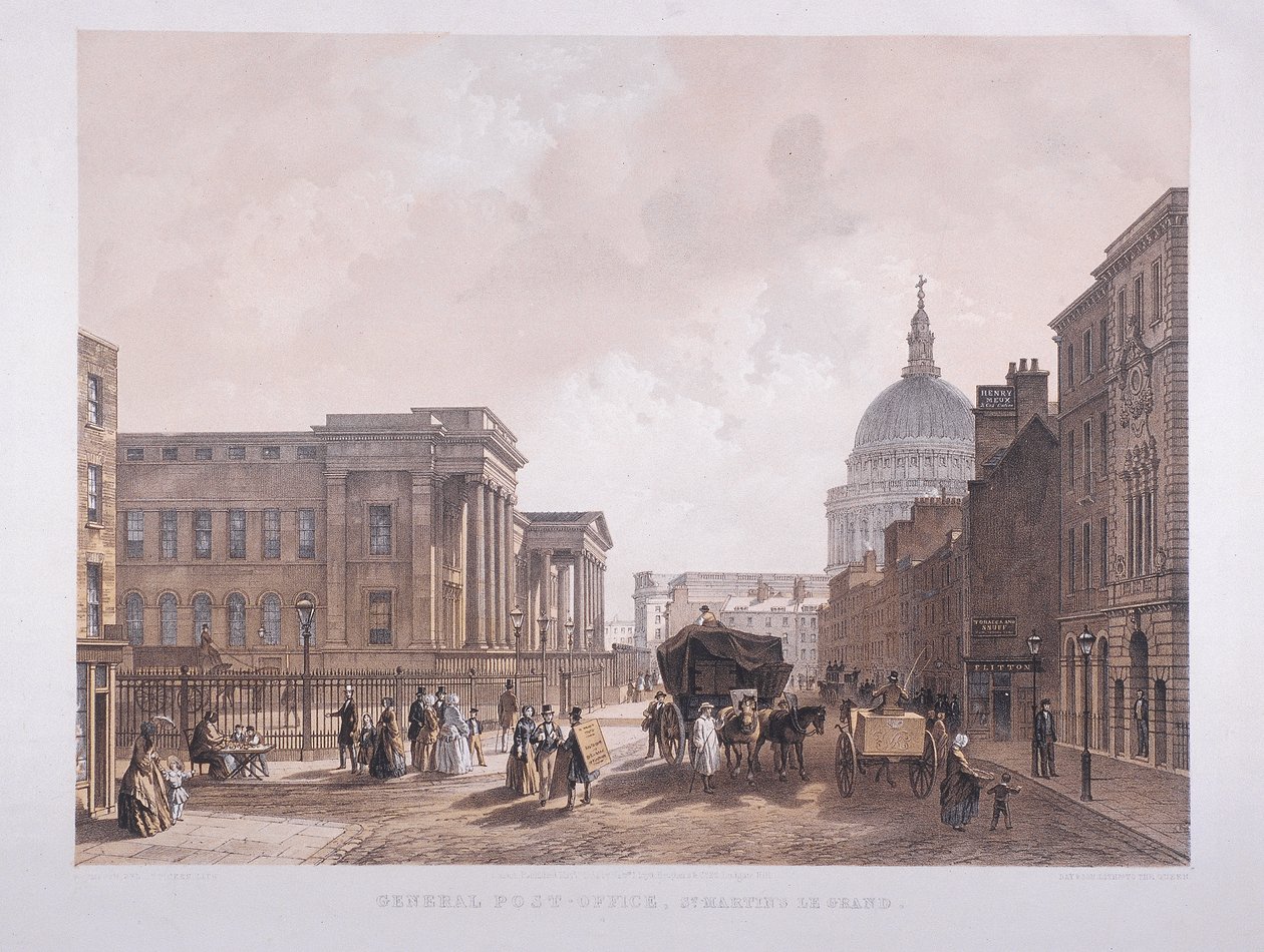 Oficina General de Correos, Londres, 1852 de Thomas Picken