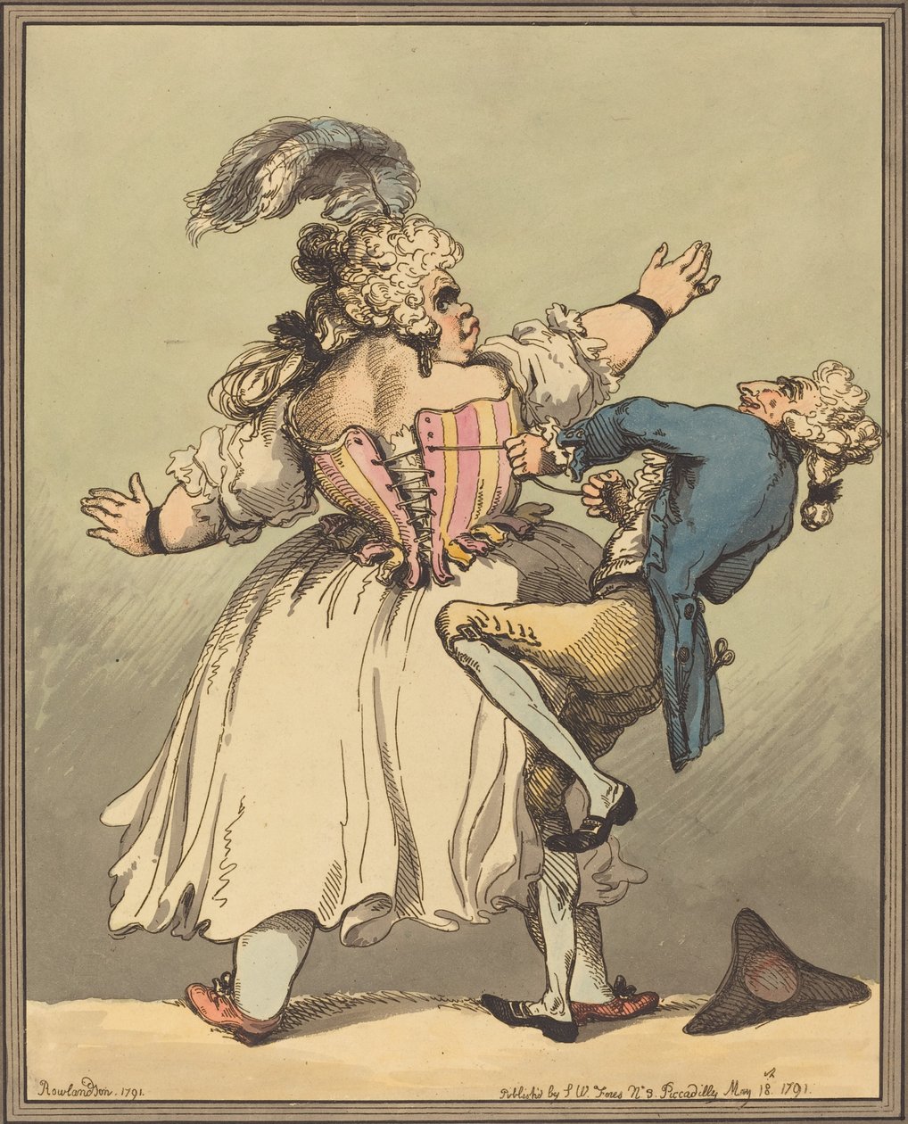 Un poco más apretado, 1791 de Thomas Rowlandson