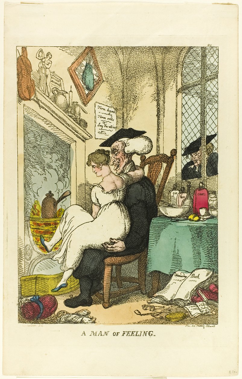 Un hombre de sentimientos de Thomas Rowlandson