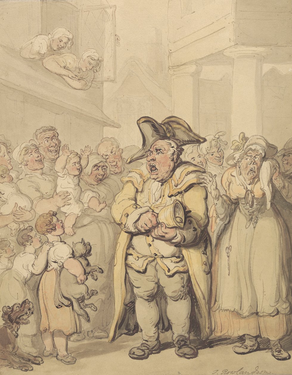 Un pregonero de Thomas Rowlandson