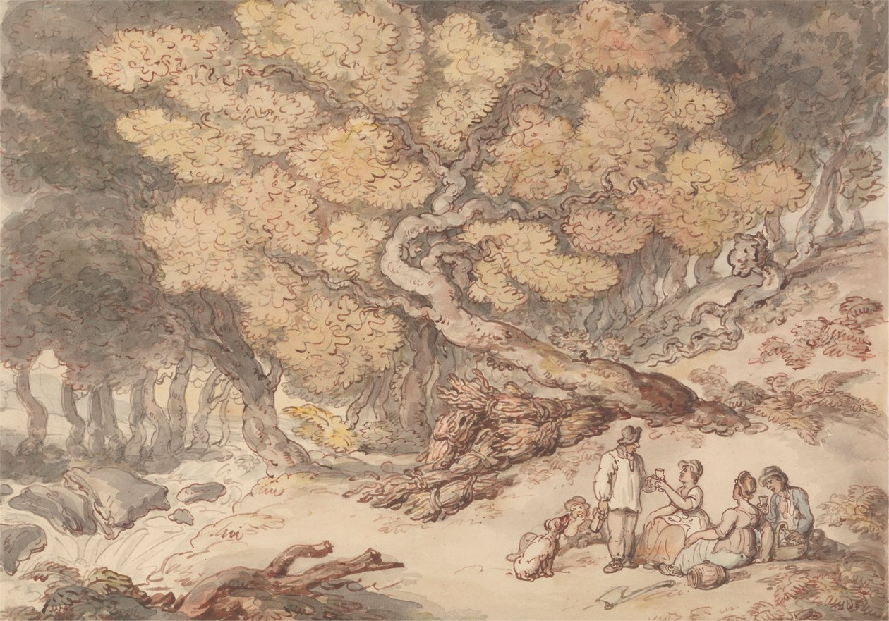 Picnic de leñadores de Thomas Rowlandson