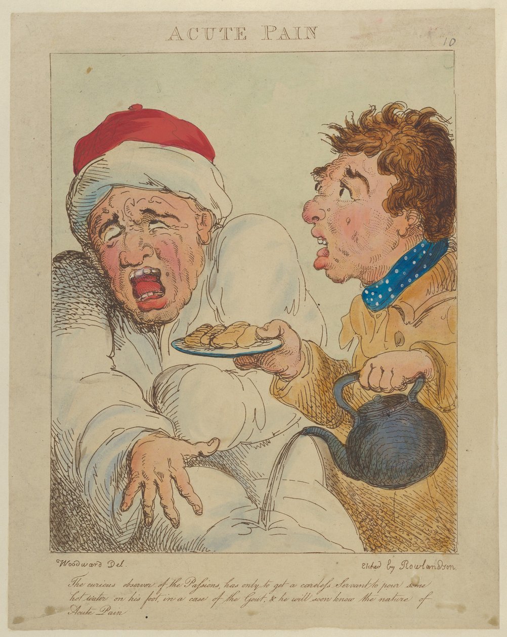 Dolor agudo, 1800 de Thomas Rowlandson