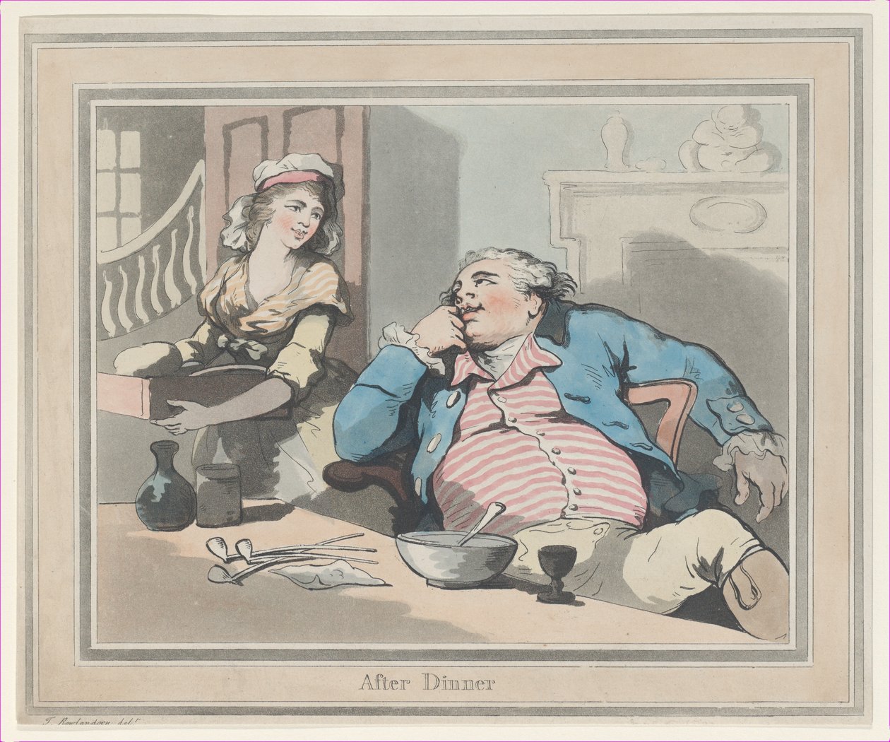 Después de la cena, 1790 de Thomas Rowlandson