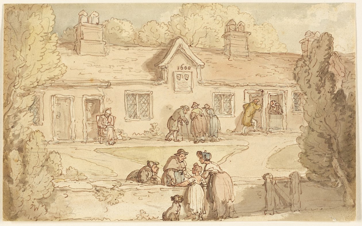 Casa de Beneficencia de Tottenham de Thomas Rowlandson