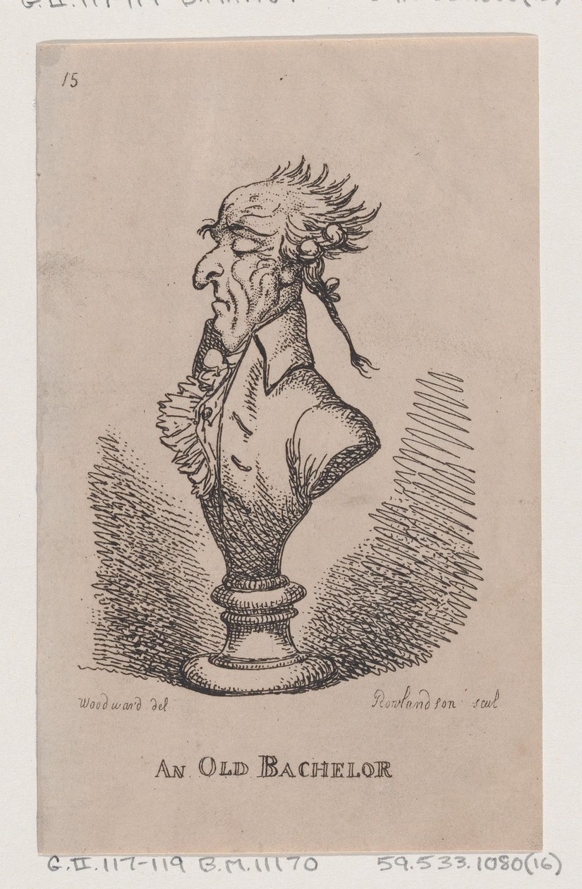 Un Viejo Soltero, 1808 de Thomas Rowlandson