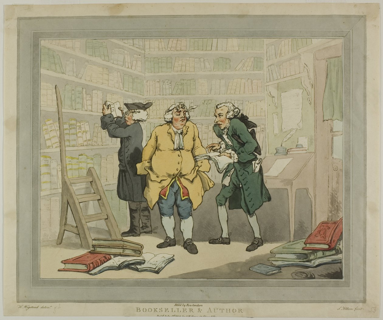 Librero y autor de Thomas Rowlandson