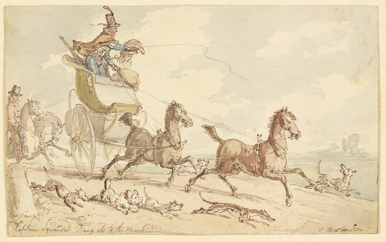 Capitán Squander Bang Up to the Mark de Thomas Rowlandson
