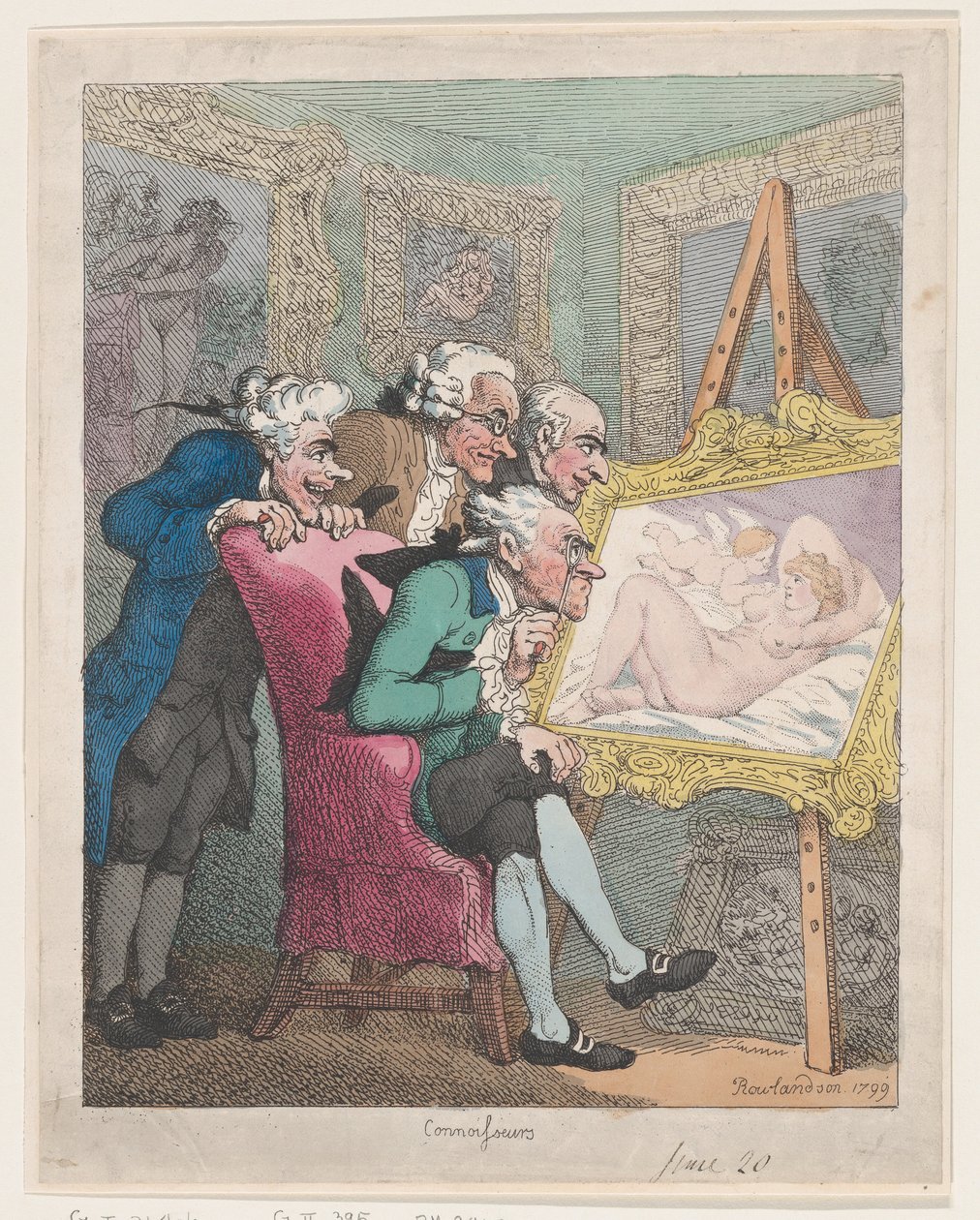 Conocedores, 20 de junio de 1799 de Thomas Rowlandson