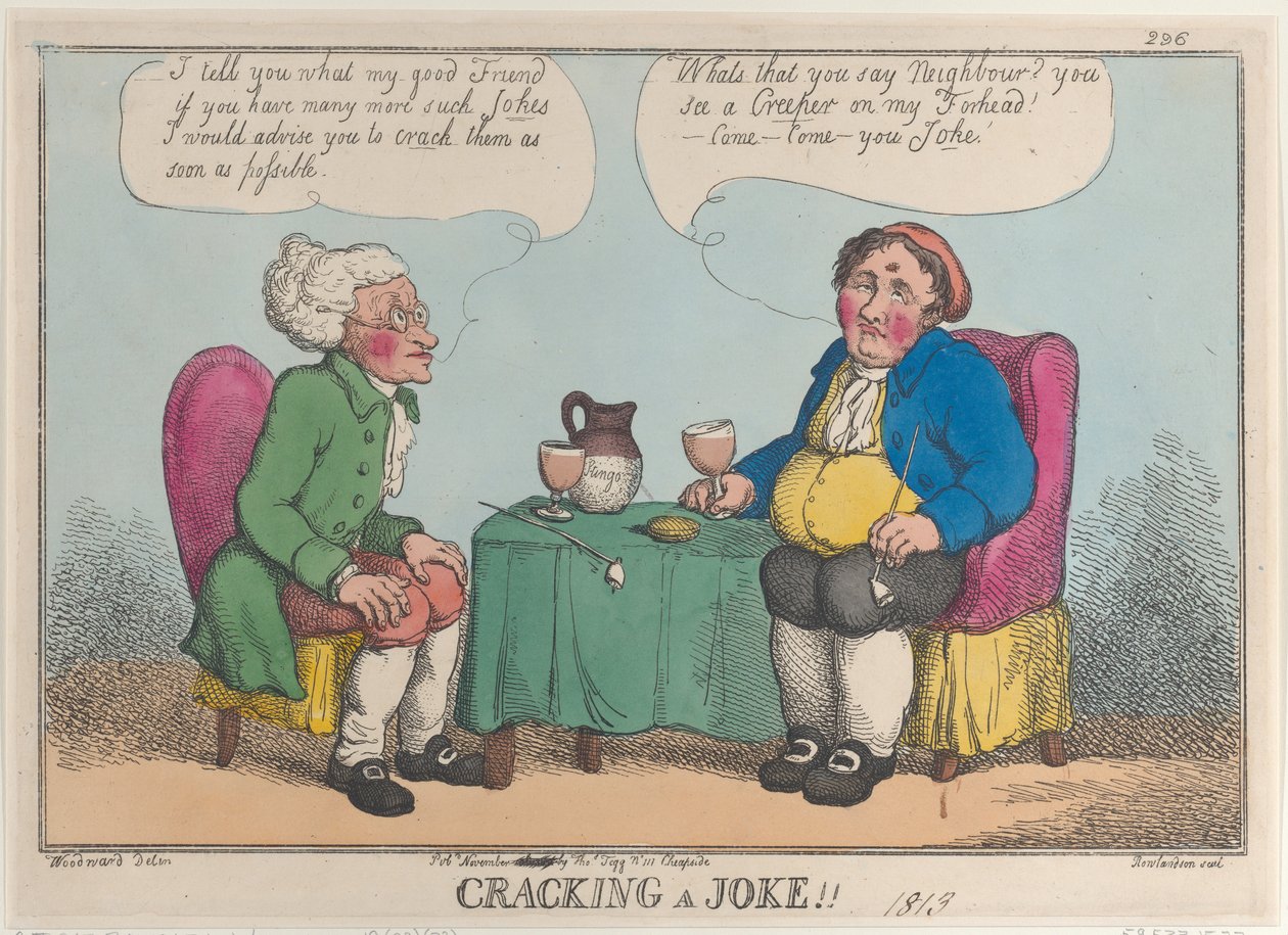Contando un Chiste!!, 1813 de Thomas Rowlandson