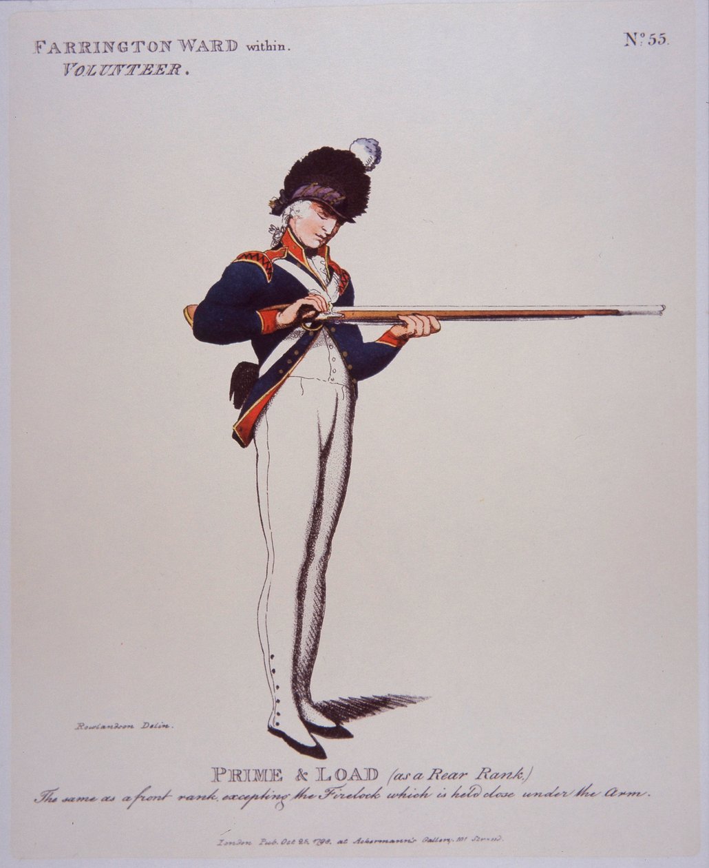 Voluntario de Farringdon Ward Within, Prime & Load de Thomas Rowlandson