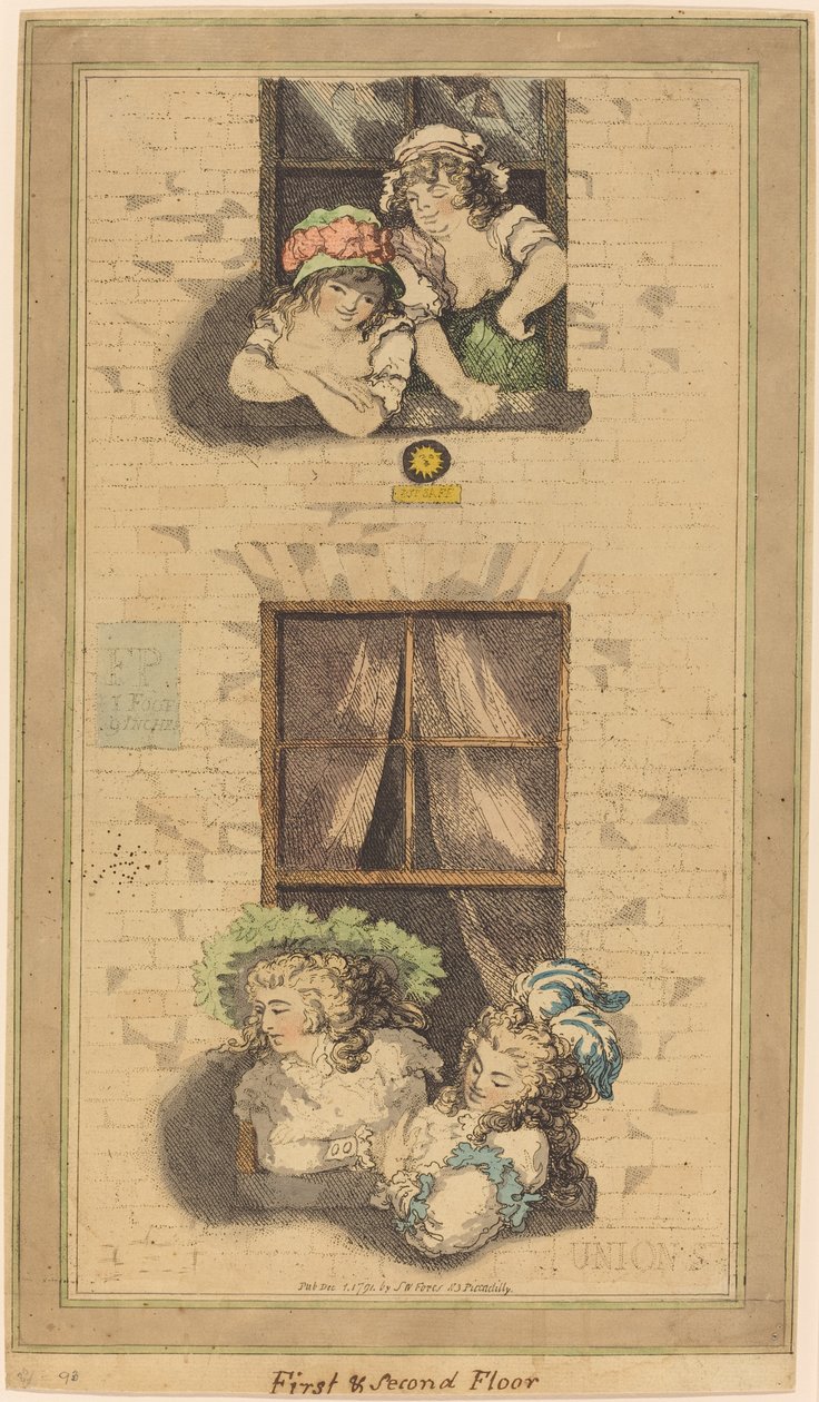 Primer y Segundo Piso de Thomas Rowlandson
