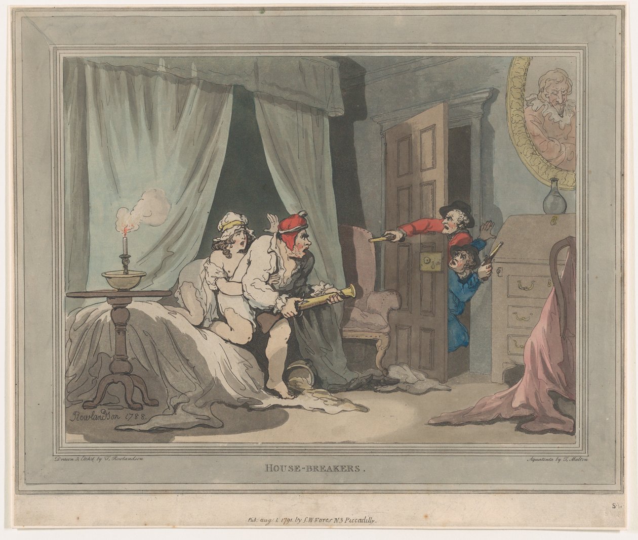 Ladrones de casas de Thomas Rowlandson
