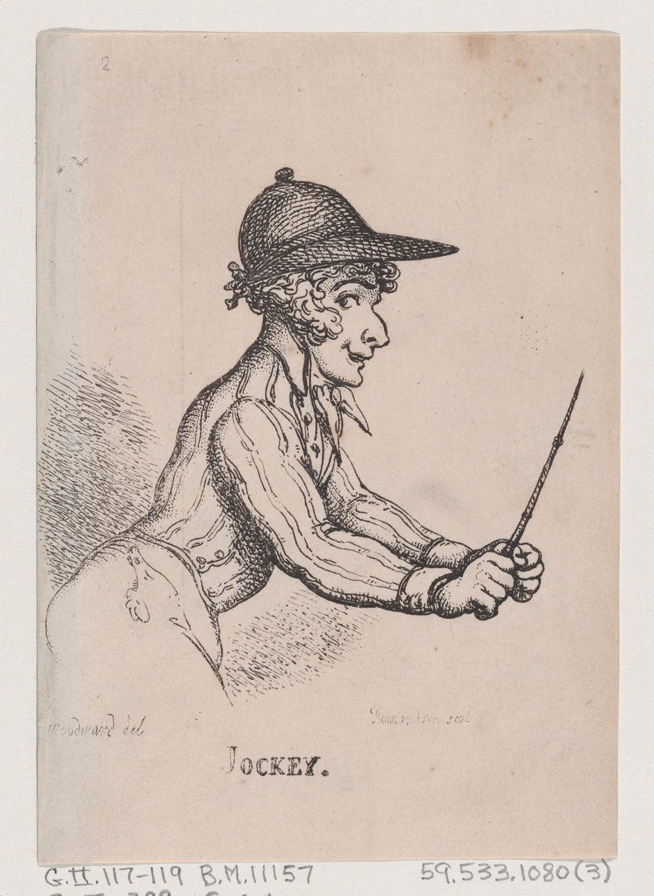 Jinete, abril de 1808 de Thomas Rowlandson