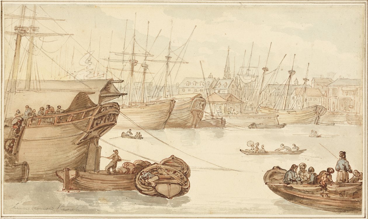 Alcance de Limehouse de Thomas Rowlandson