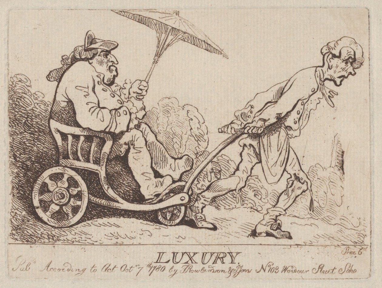 Lujo, 7 de octubre de 1780 de Thomas Rowlandson