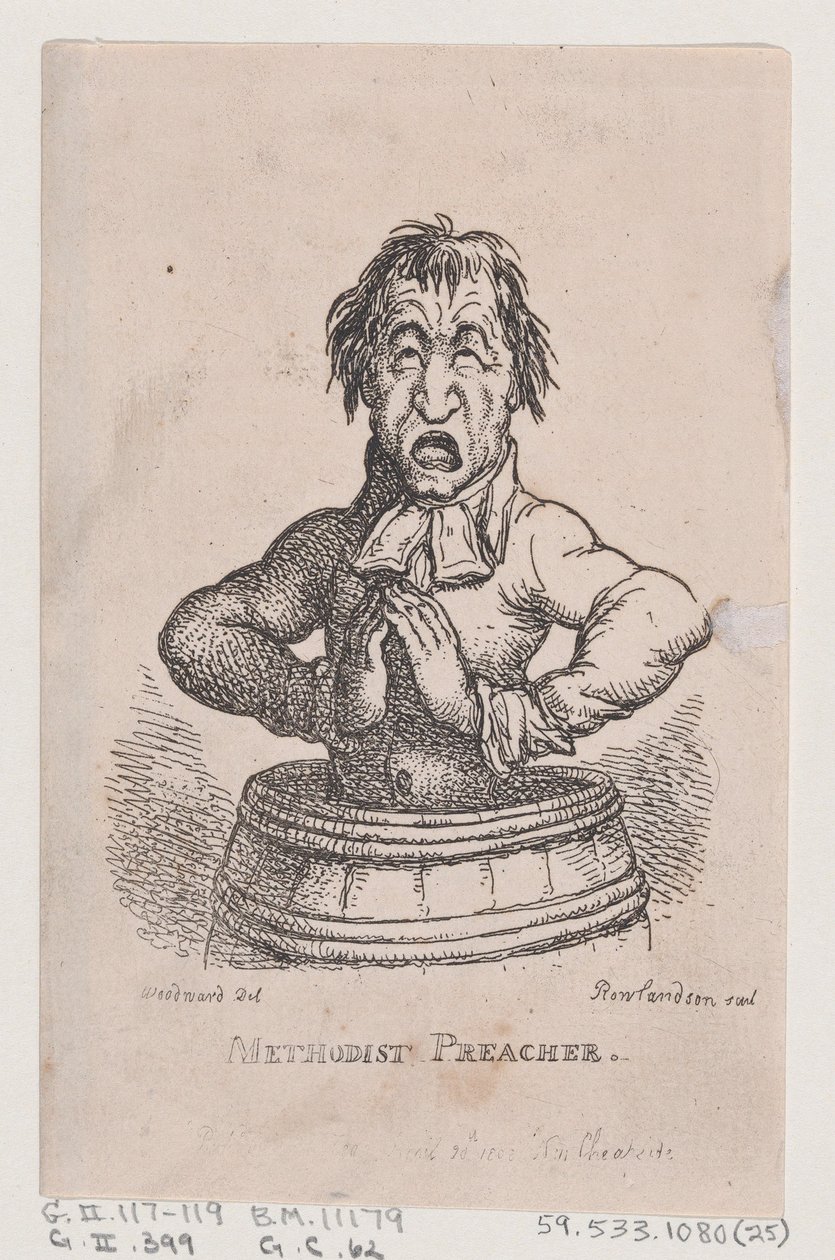 Predicador metodista, abril de 1808 de Thomas Rowlandson