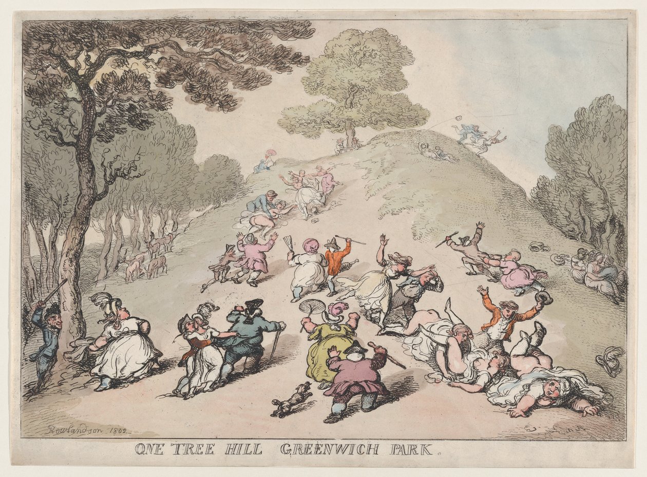 One Tree Hill, Greenwich Park, 1802 de Thomas Rowlandson