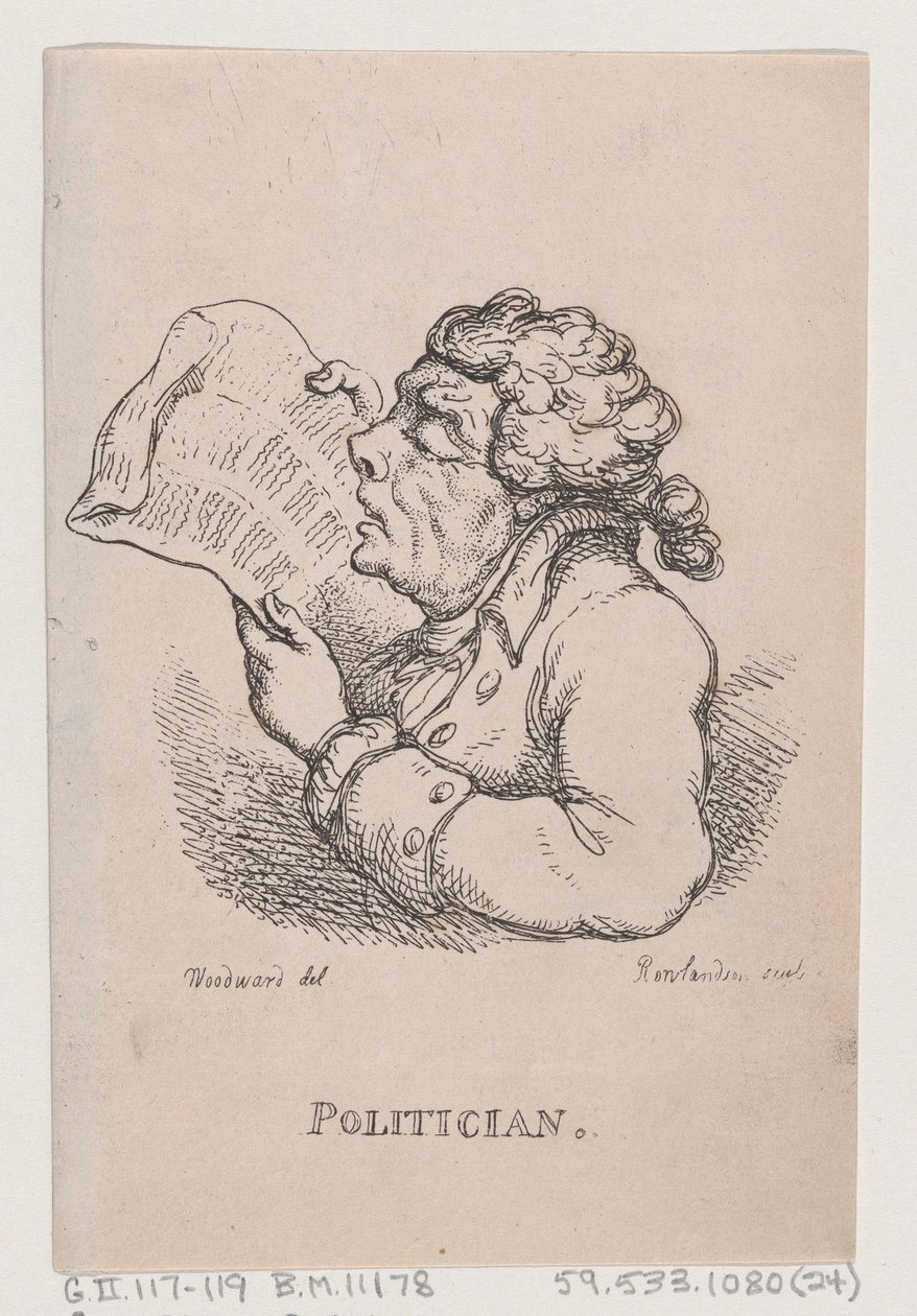 Político, abril 1808 de Thomas Rowlandson