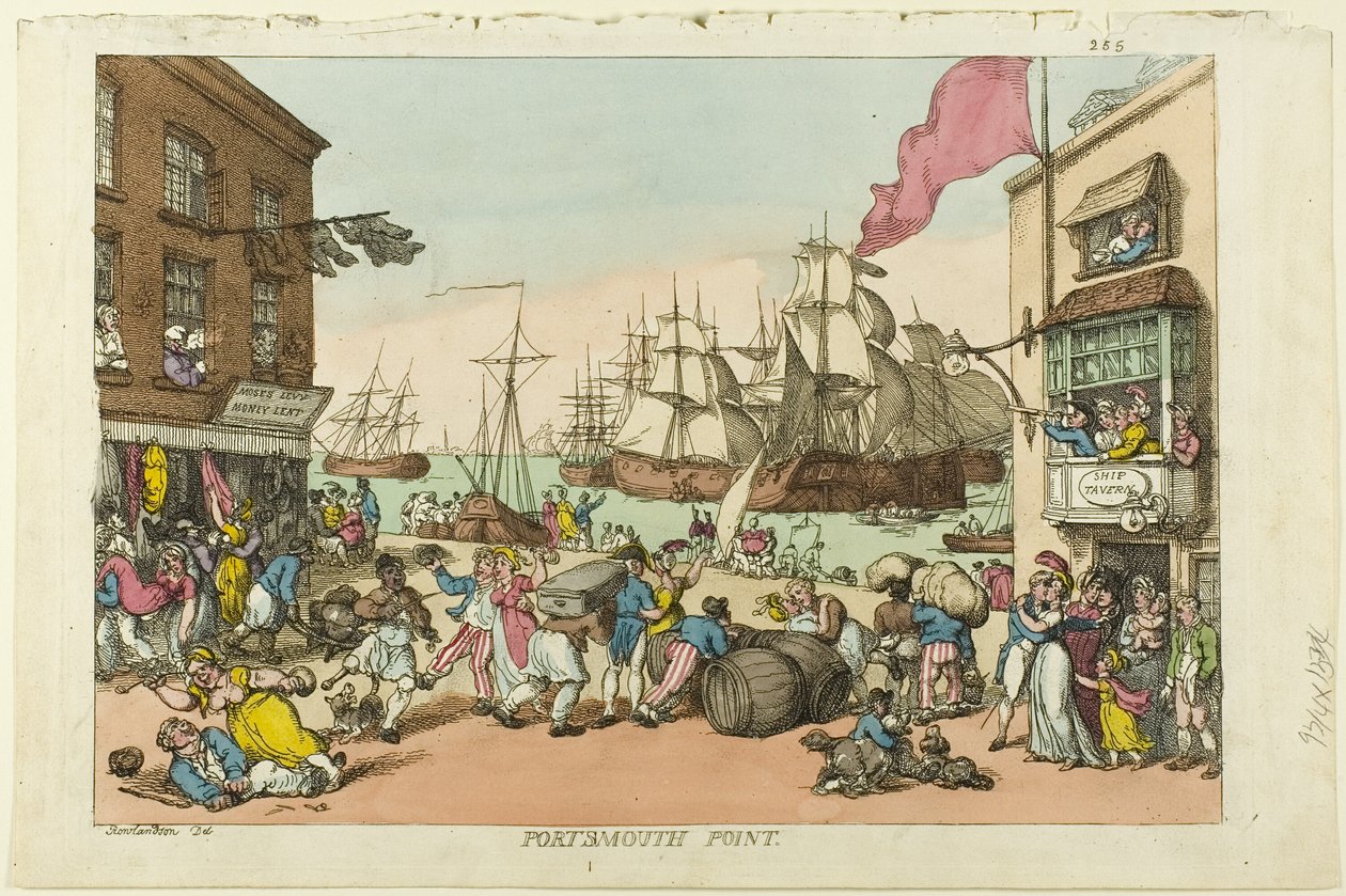 Punto de Portsmouth de Thomas Rowlandson