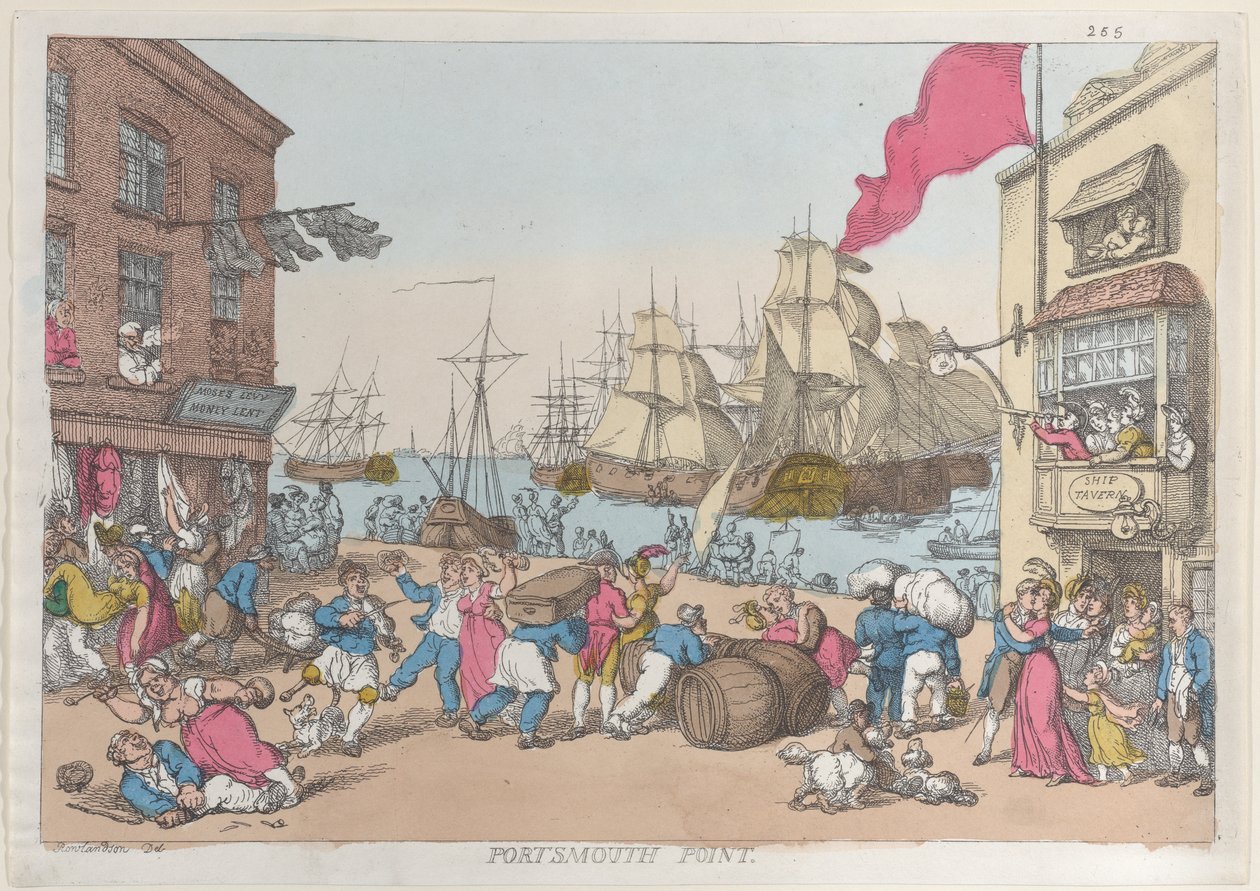 Punto de Portsmouth, 1814 de Thomas Rowlandson