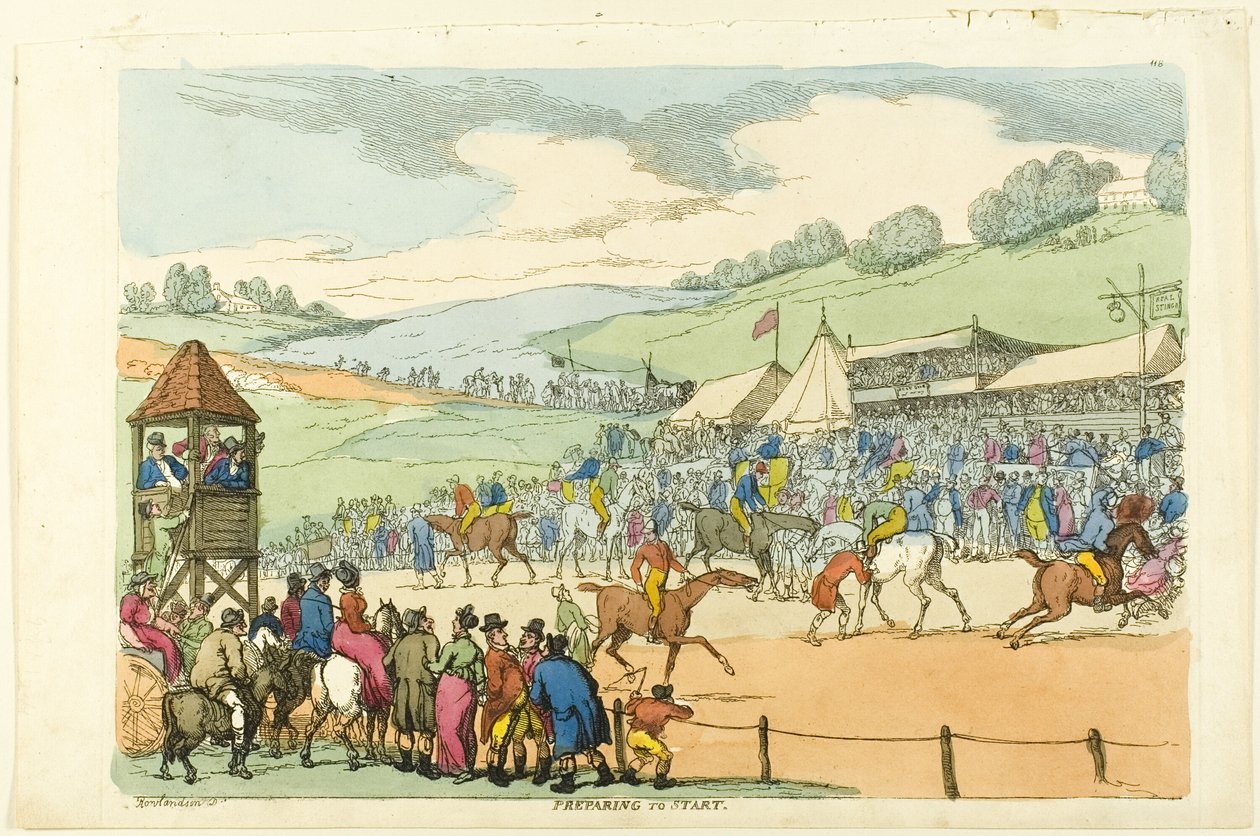Preparándose para partir de Thomas Rowlandson