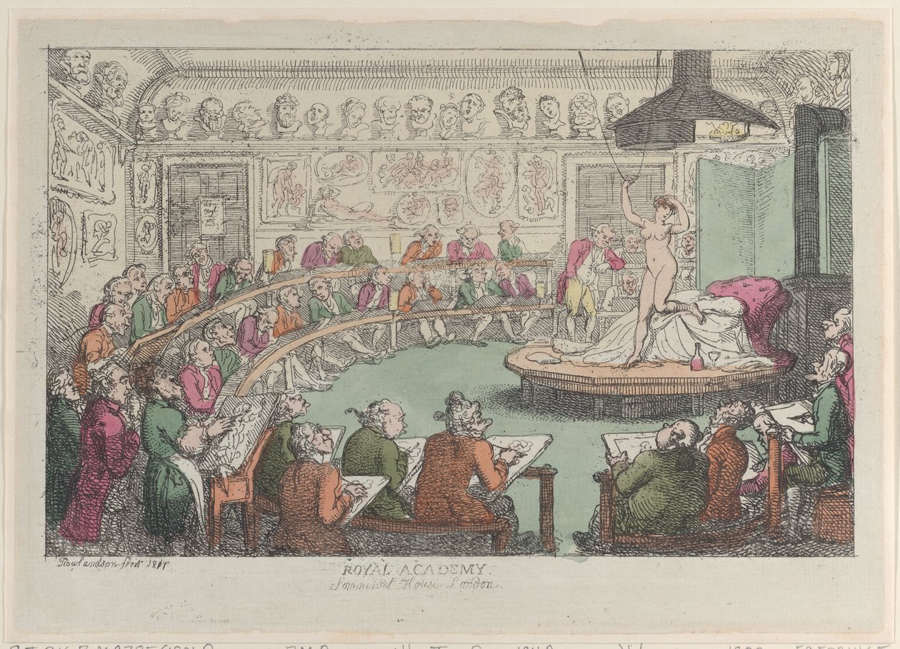 Real Academia, Somerset House, Londres de Thomas Rowlandson