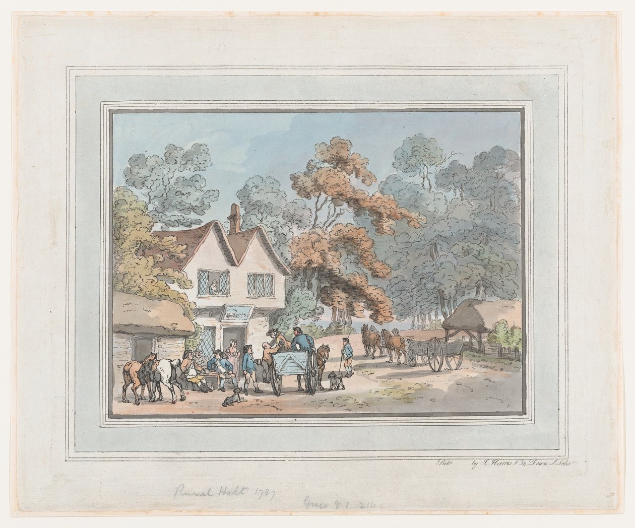 Parada rural, 1787 de Thomas Rowlandson