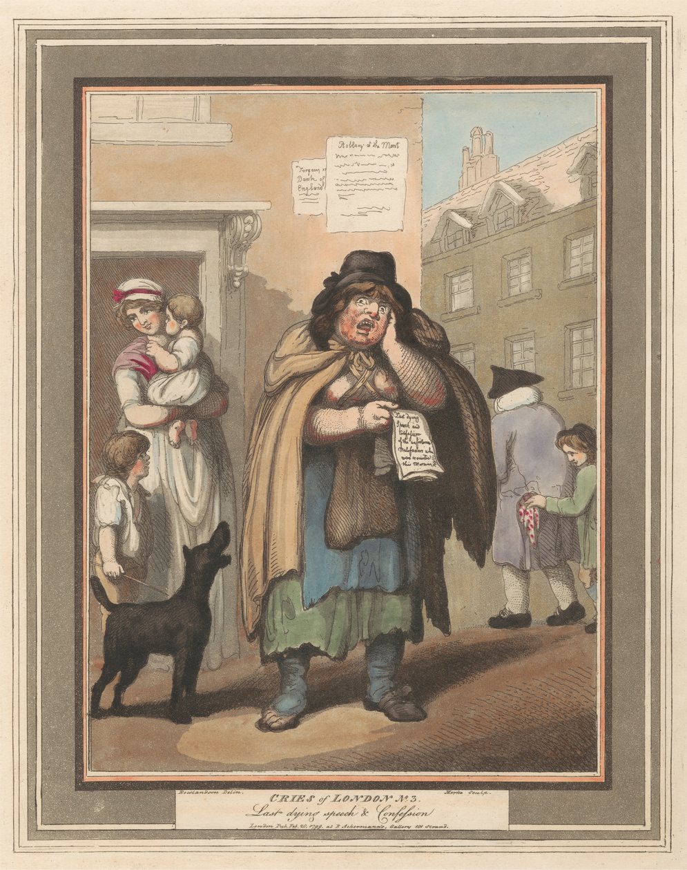 Conjunto de ocho (3): Gritos de Londres de Thomas Rowlandson