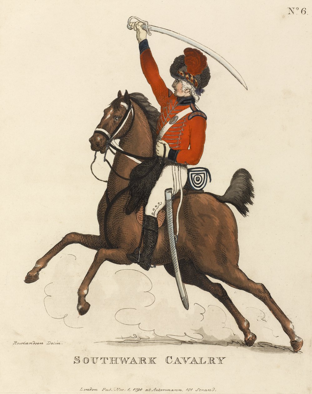 Caballería de Southwark, c.1799 de Thomas Rowlandson