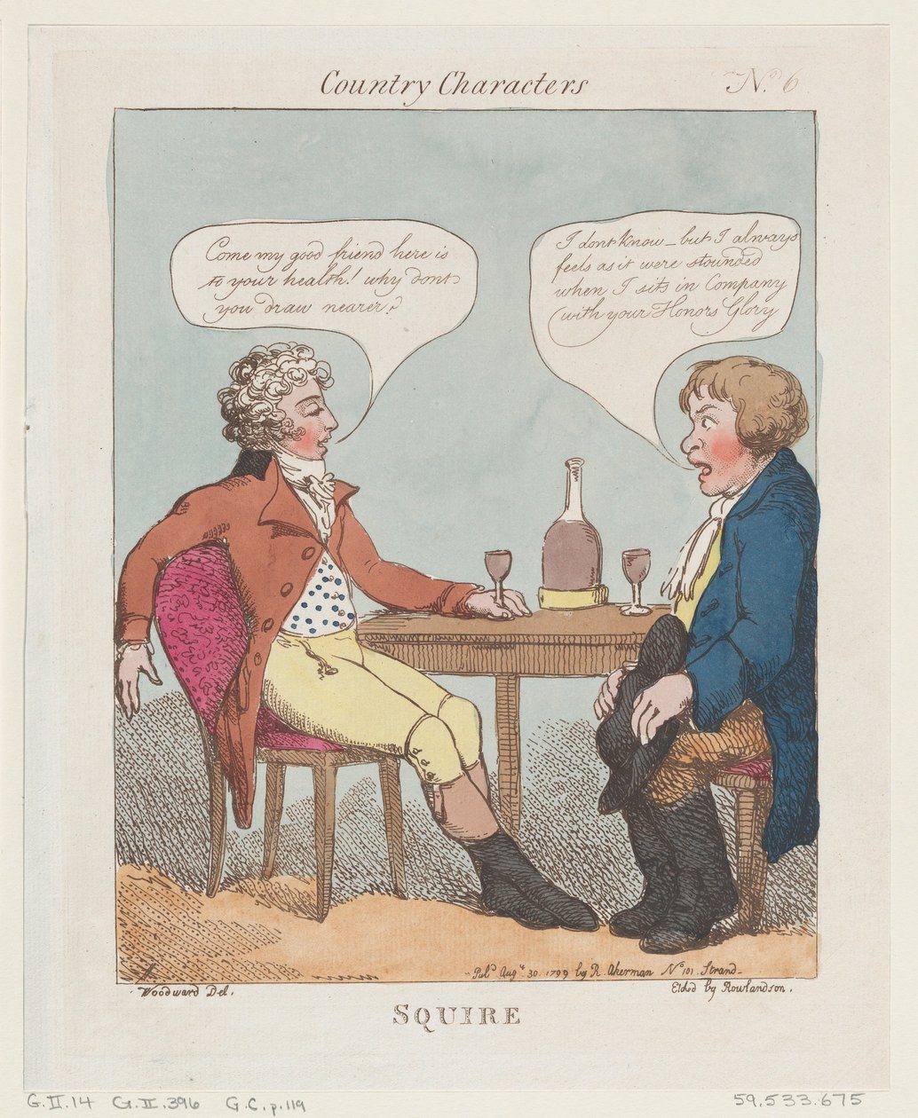 Escudero, 30 de agosto de 1799 de Thomas Rowlandson