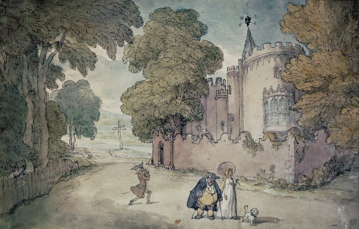 Strawberry Hill de Thomas Rowlandson
