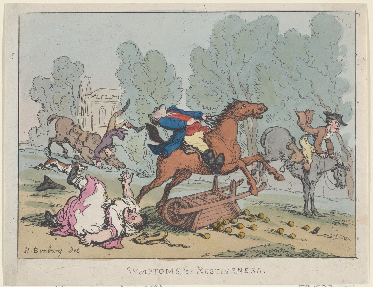 Síntomas de inquietud, 1807 de Thomas Rowlandson