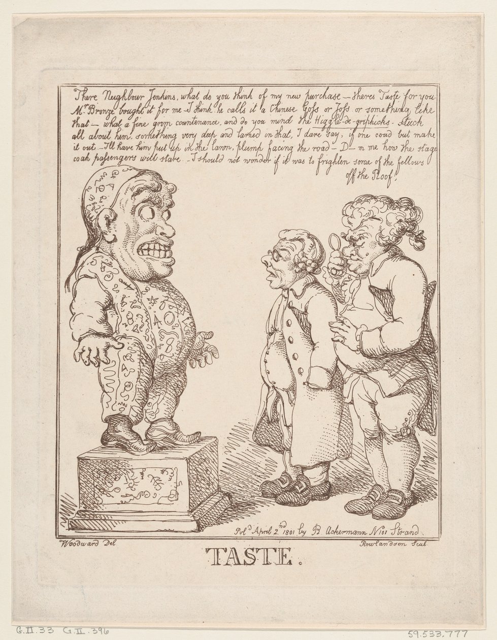 Gusto, 2 de abril de 1801 de Thomas Rowlandson