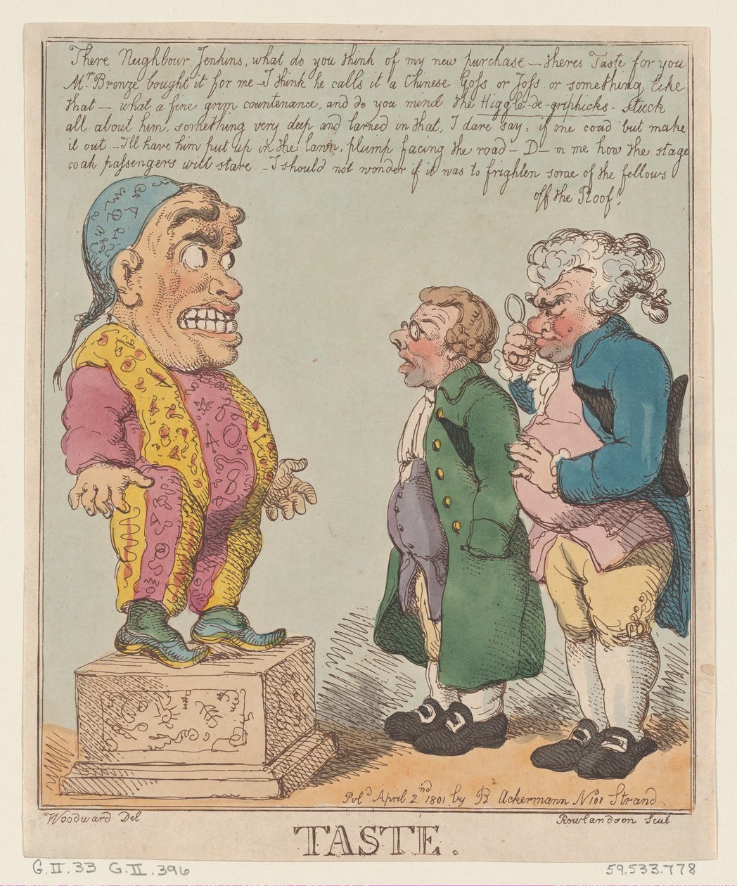 Gusto, 2 de abril de 1801 de Thomas Rowlandson