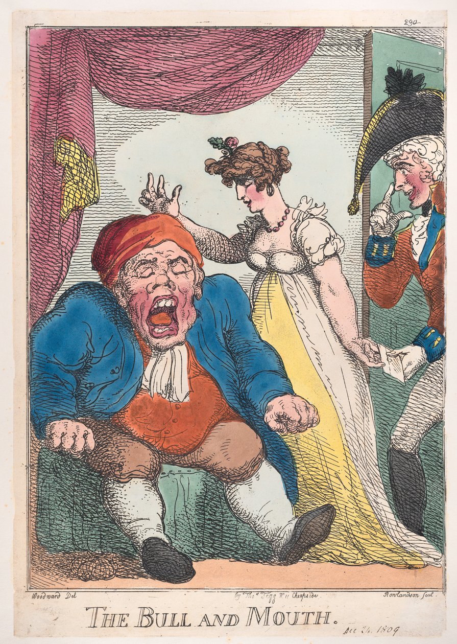 El Toro y la Boca, 1808-09 de Thomas Rowlandson