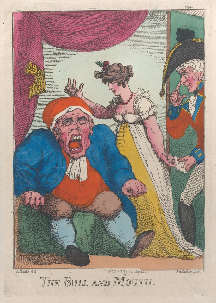 El Toro y la Boca, 1808-09 de Thomas Rowlandson