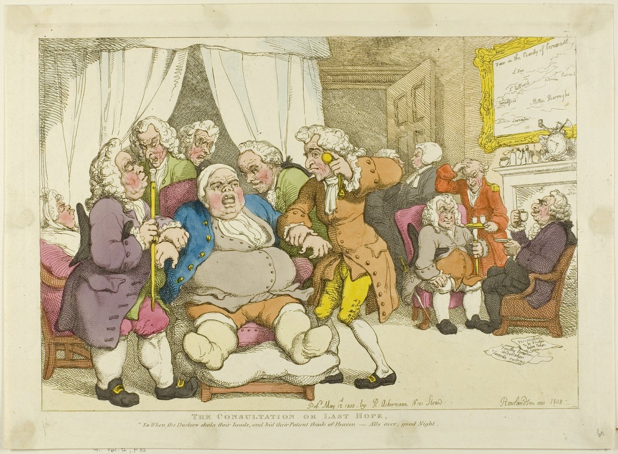 La consulta o última esperanza de Thomas Rowlandson