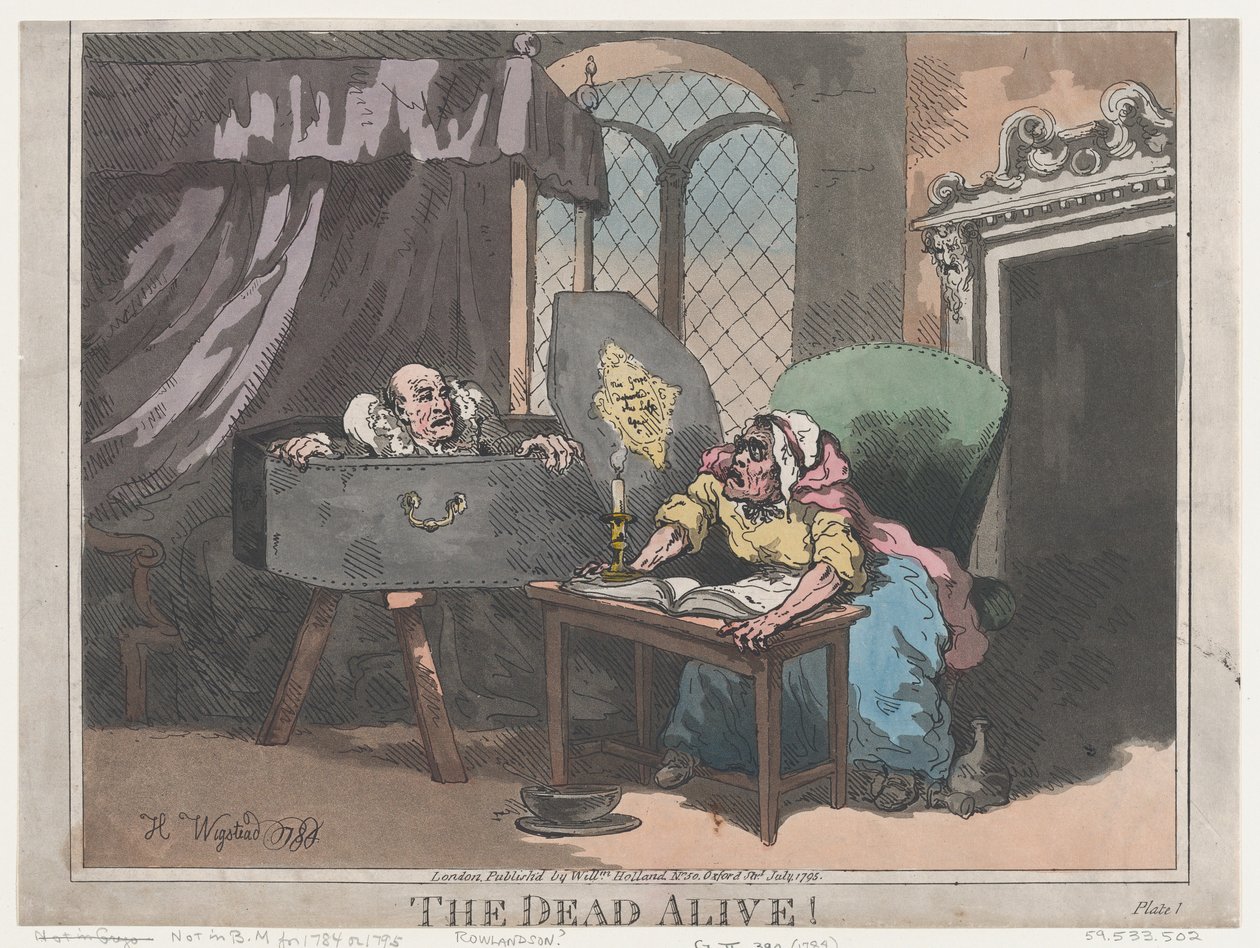 ¡El Muerto Vivo! de Thomas Rowlandson