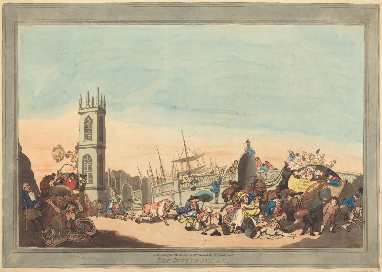 El buey sobrecargado de Thomas Rowlandson